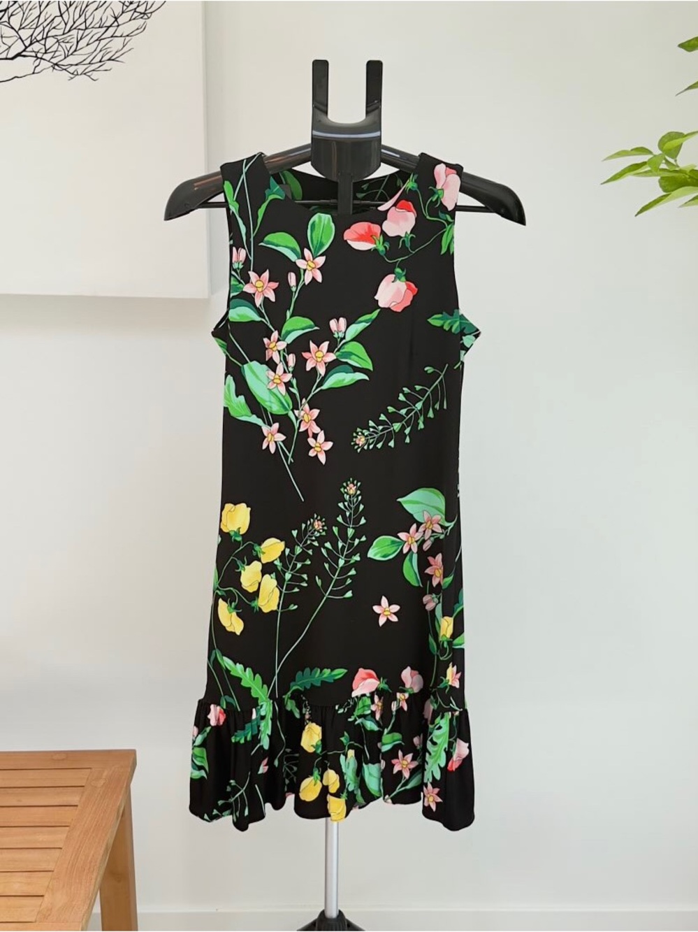 Tommy Hilfiger Black Floral Sleeveless Dress